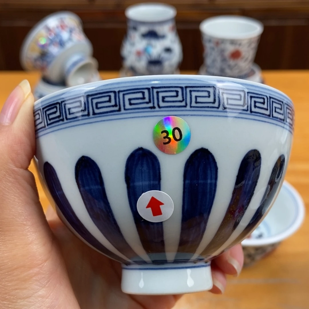 手绘现代茶具非古董