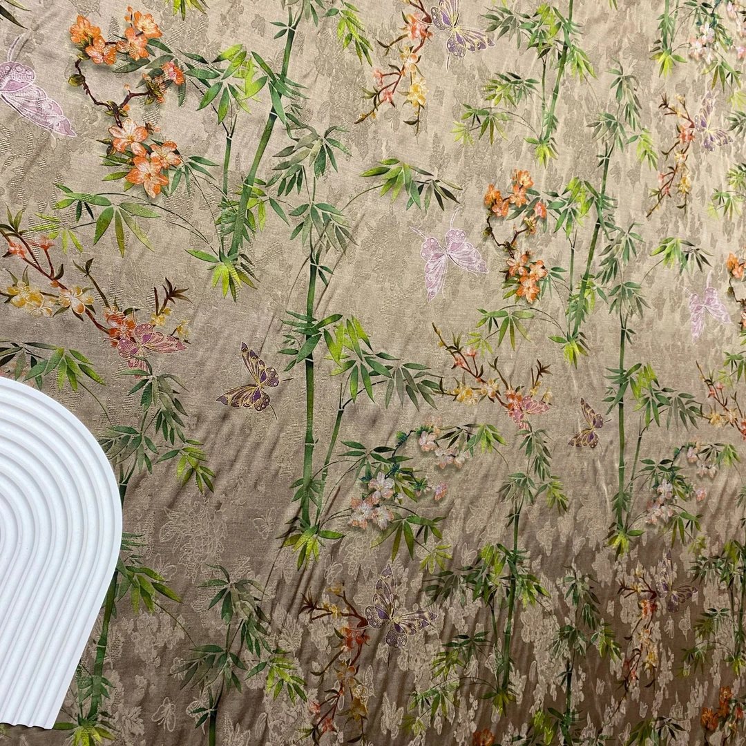 正品香兰纱莨纱花萝服装旗袍套装面料