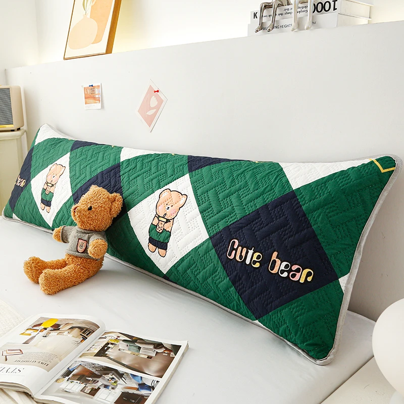 双人长枕头亲子情侣长款一体加长条枕家用夫妻枕1.2米1.5m1.8枕套