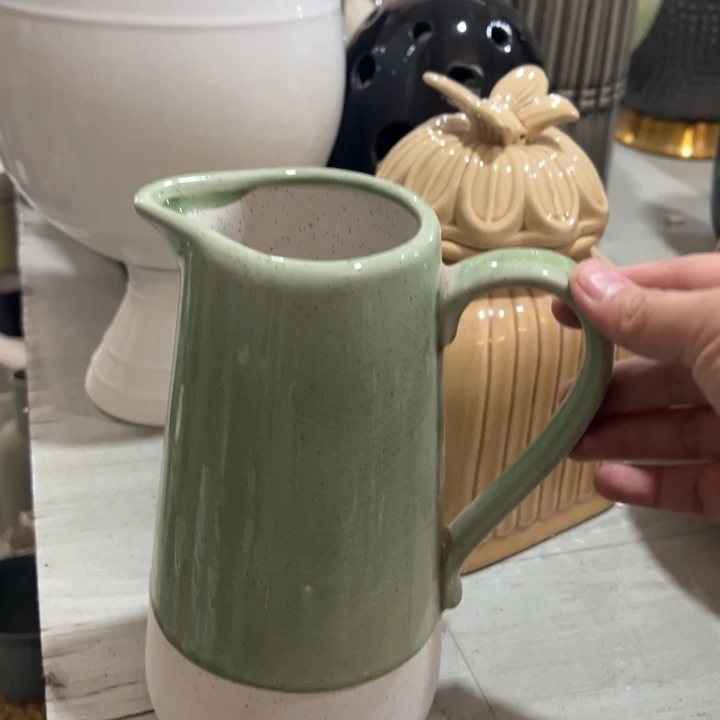 陶瓷花瓶摆件外贸出口微瑕捡漏高22口8公分针孔