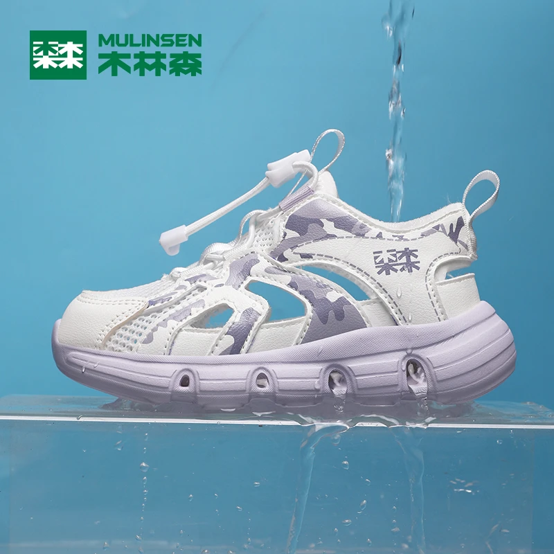 木林森童鞋2025夏季新款单网儿童运动鞋中大童6-12岁透气跑步鞋