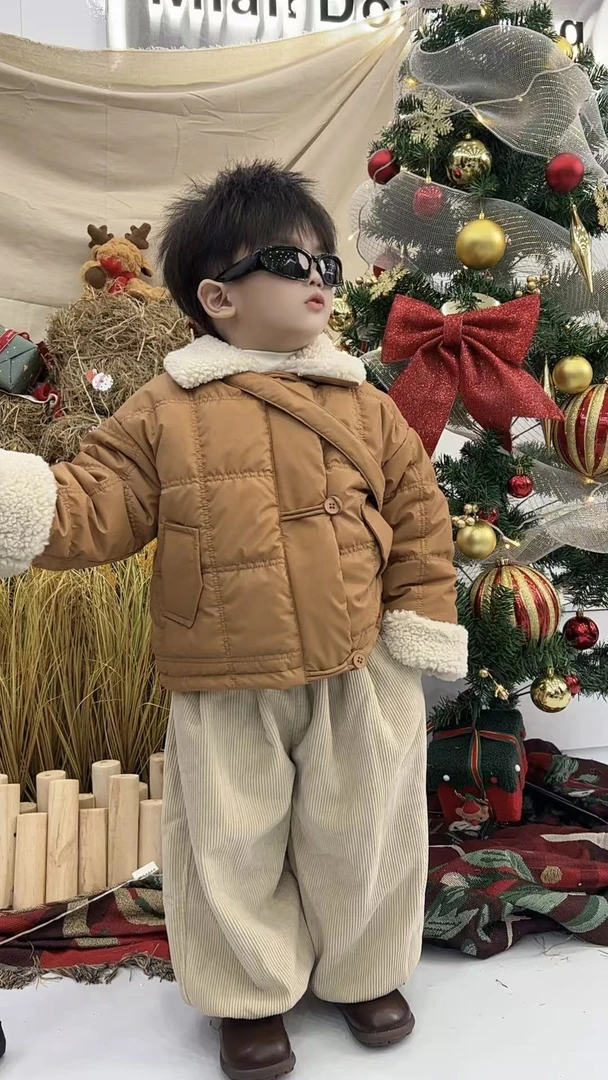 【棉逗熊品牌】男童韩版冬季休闲男童百搭酷帅外套-17363