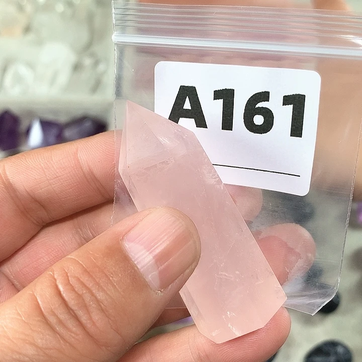 水晶天然水晶柱子A161未镶嵌丹*