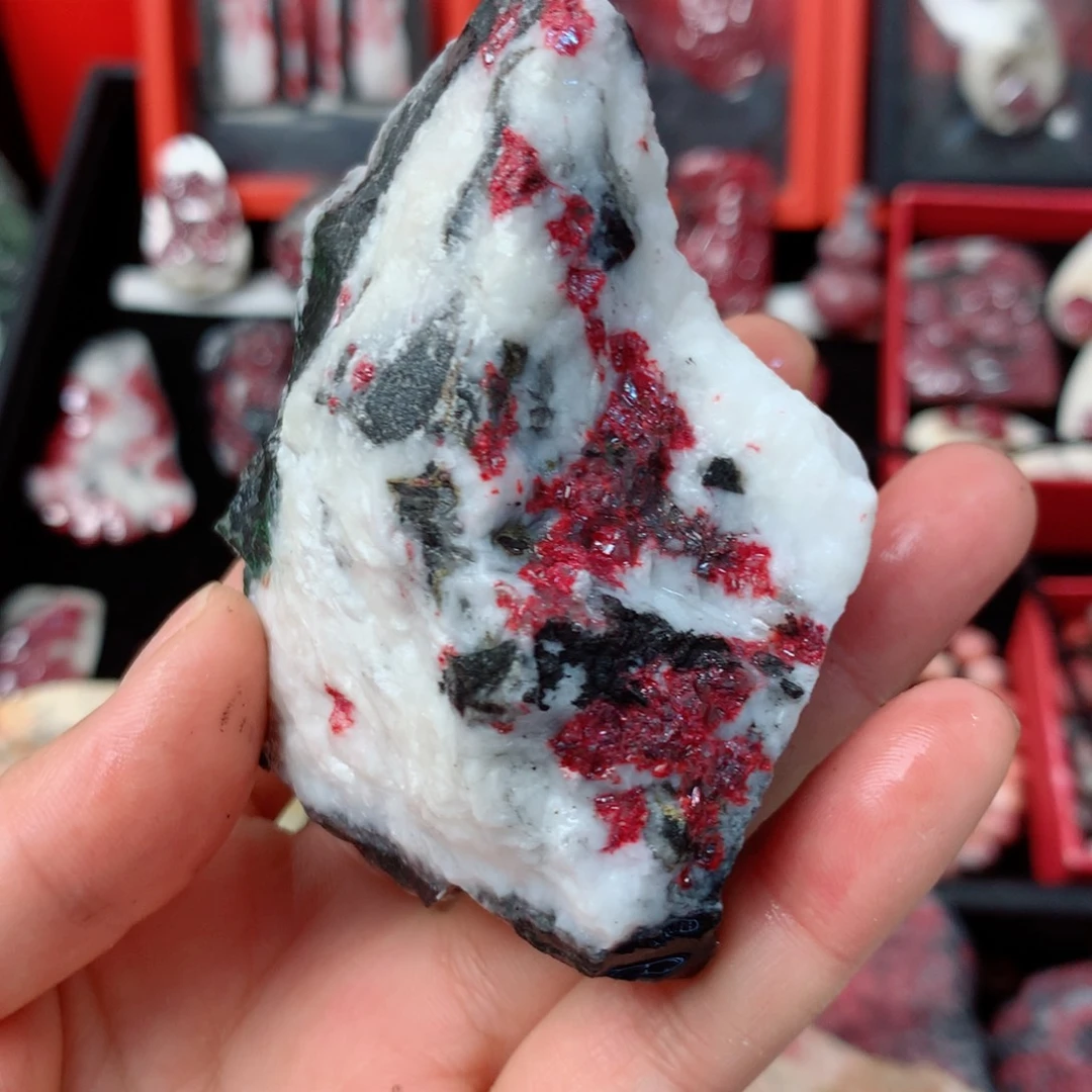 天然辰砂天然毛石