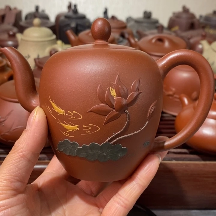 紫砂茶壶老*微瑕处理一把