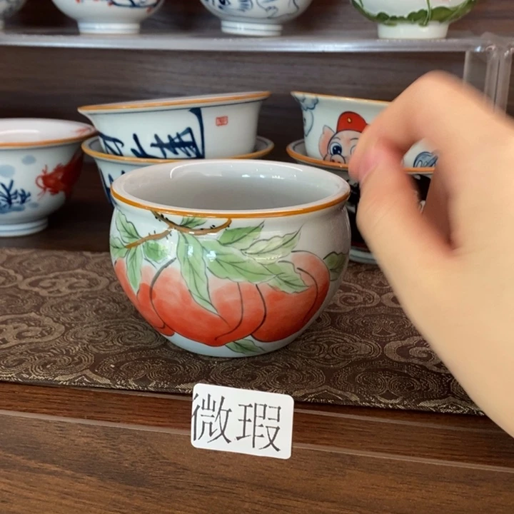 釉下老陶泥手工绘制