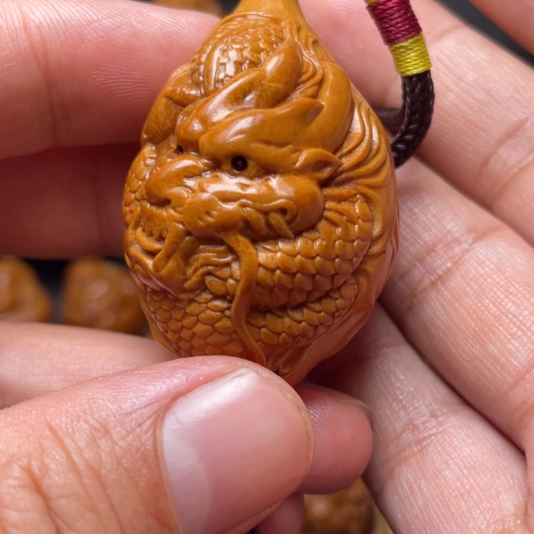 橄榄核手串/手链双面龙单子手把绳穿配3.5左右
