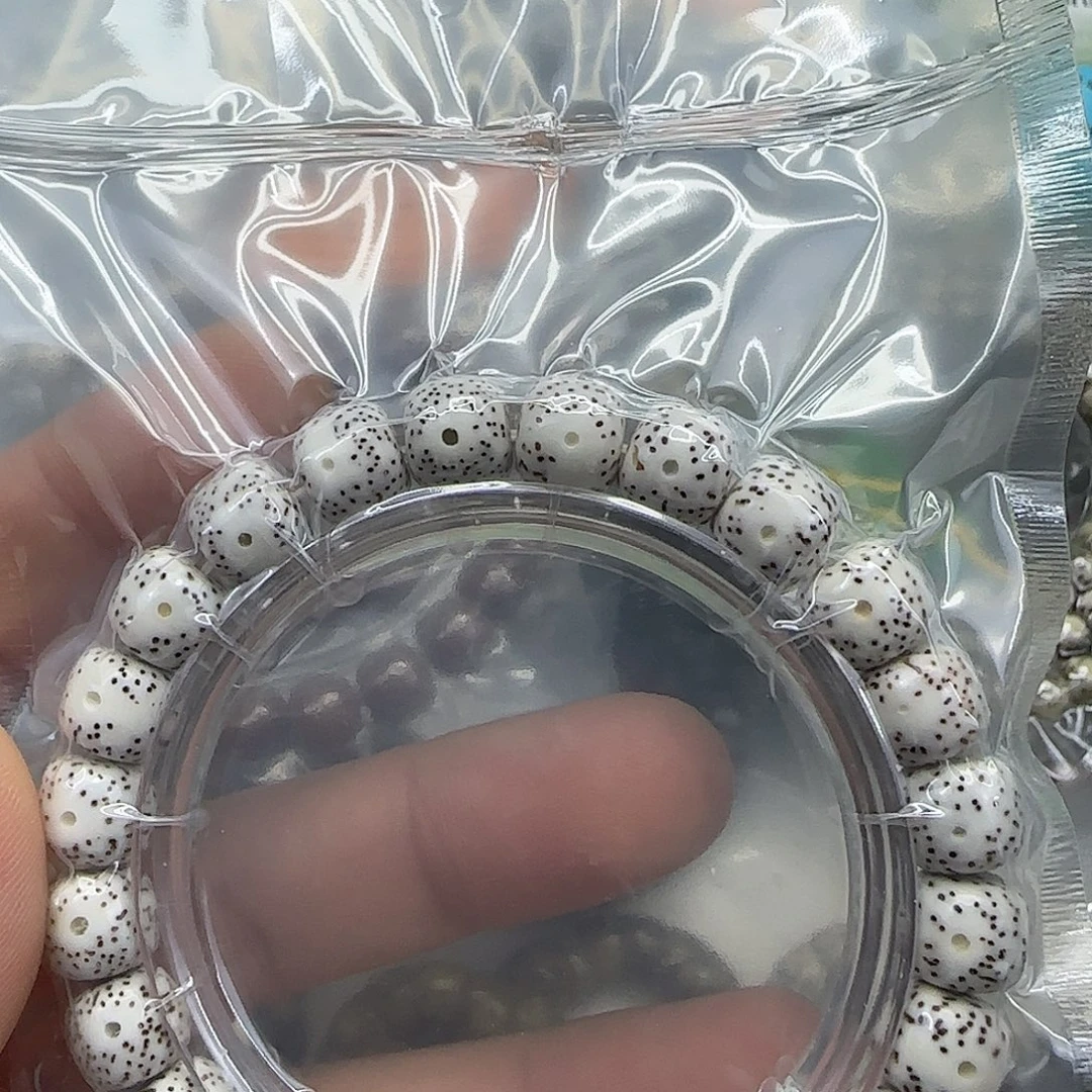 星月菩提手串213顺白星月菩提9.5单圈