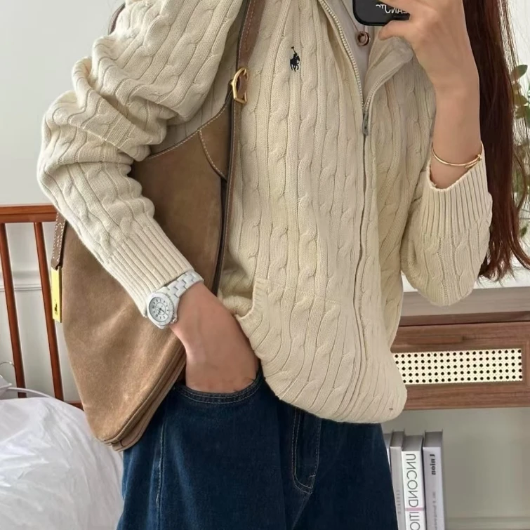 Polo Ralph Lauren/拉夫劳伦 纯色Logo刺绣连帽长袖毛衣 大童