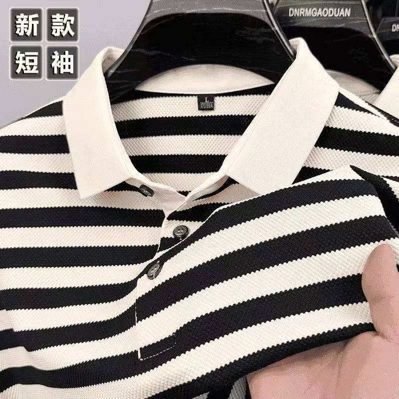 子单保罗 潮牌POLO衫短袖翻领T恤2025新款夏季上衣服休闲薄款