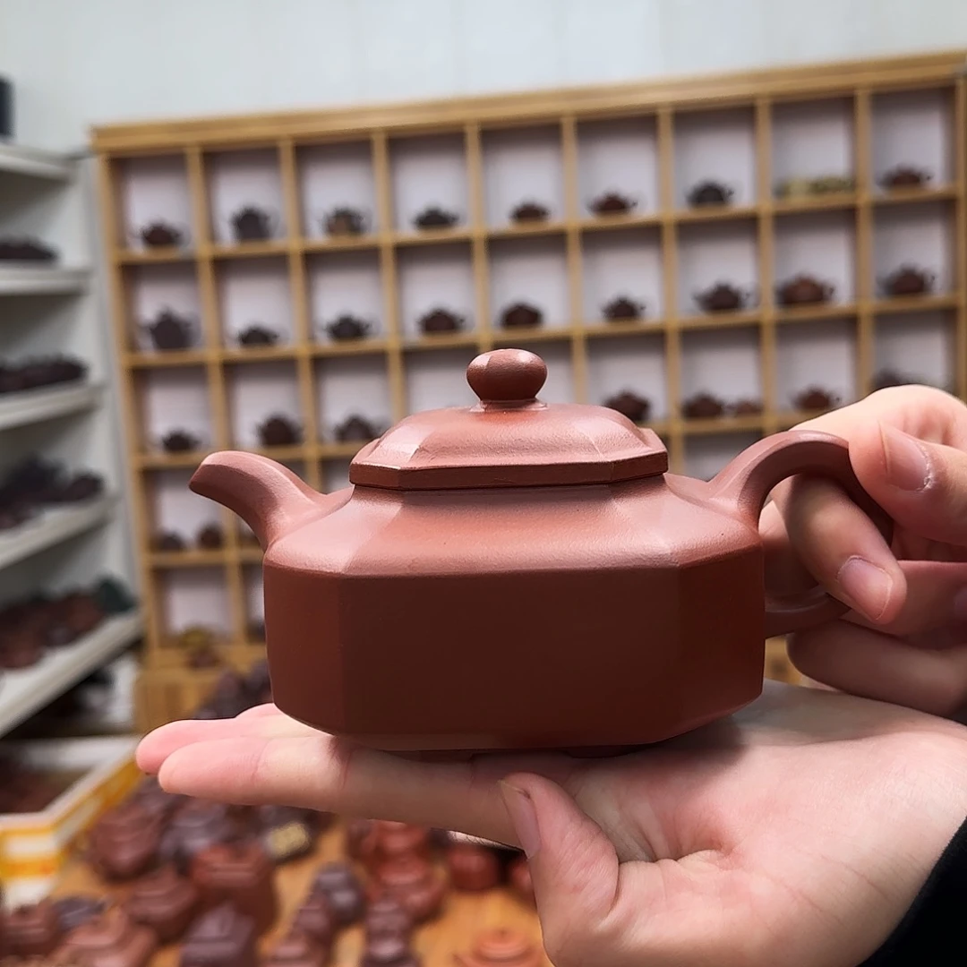 紫砂茶壶矮八方450cc