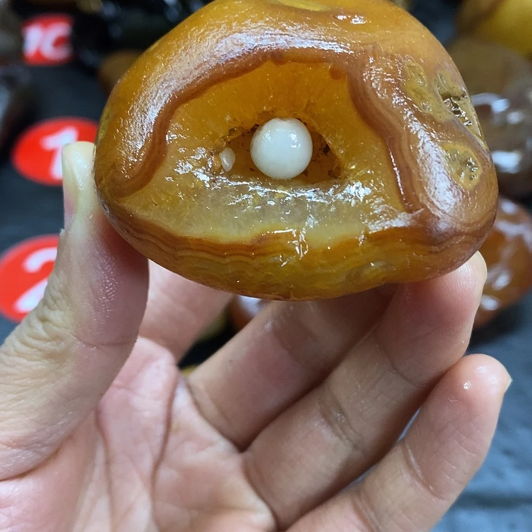 玛瑙/玉髓未镶嵌手把件