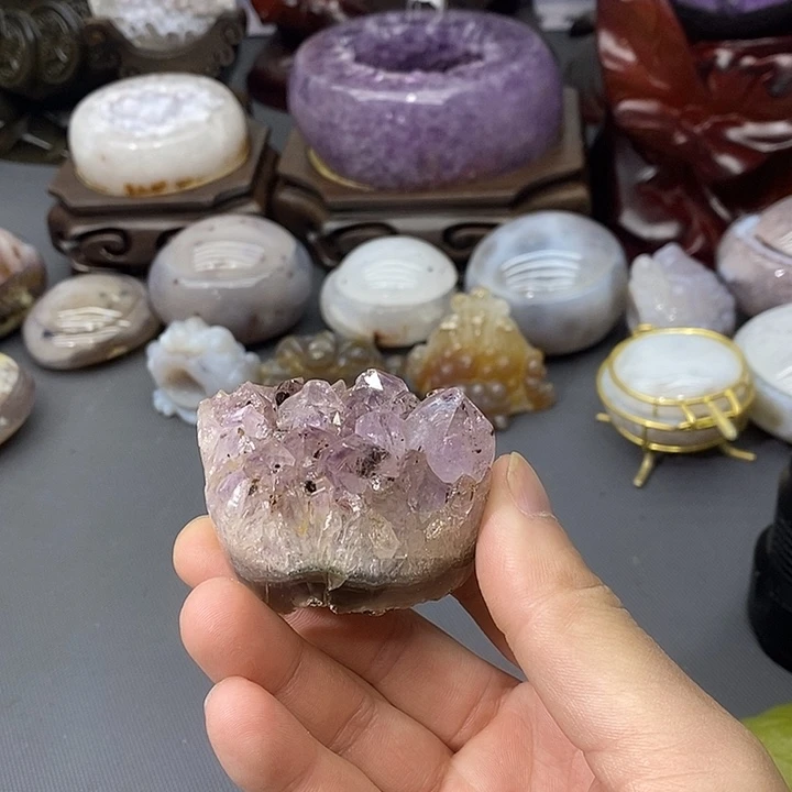 未镶嵌紫晶摆件紫晶