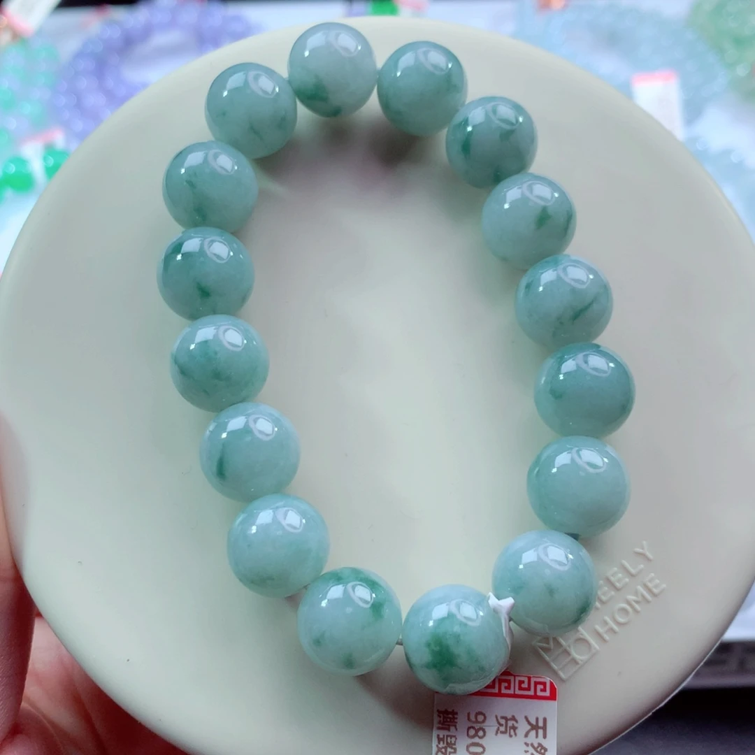 翡翠未镶嵌手链卡12.6