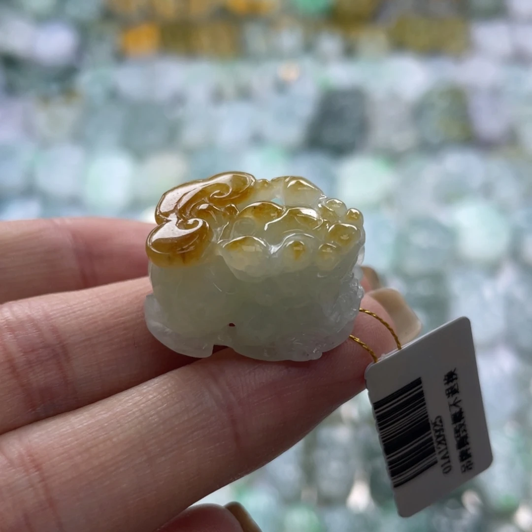 翡翠未镶嵌颈饰貔貅