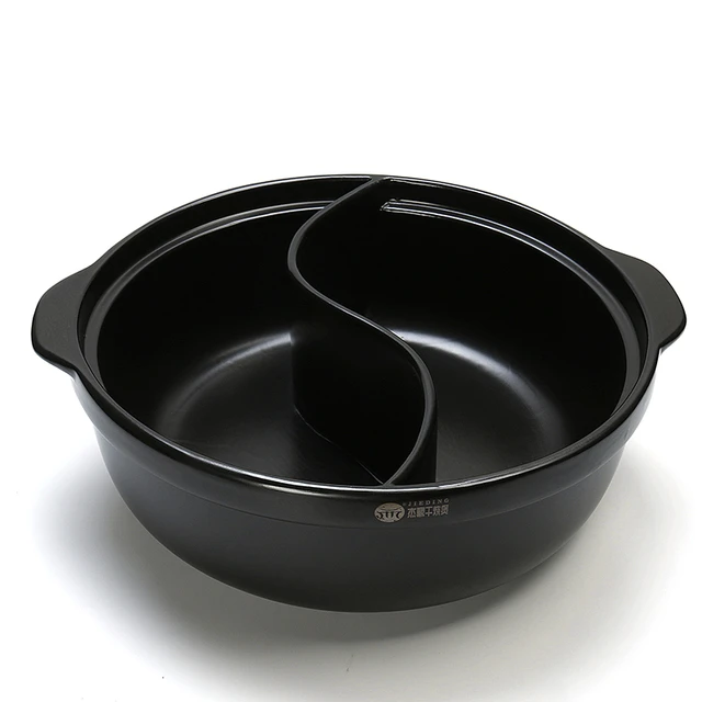 陶瓷鸳鸯锅砂锅串串香锅火锅盆炖锅陶瓷汤煲汤锅砂锅陶瓷锅煲汤新