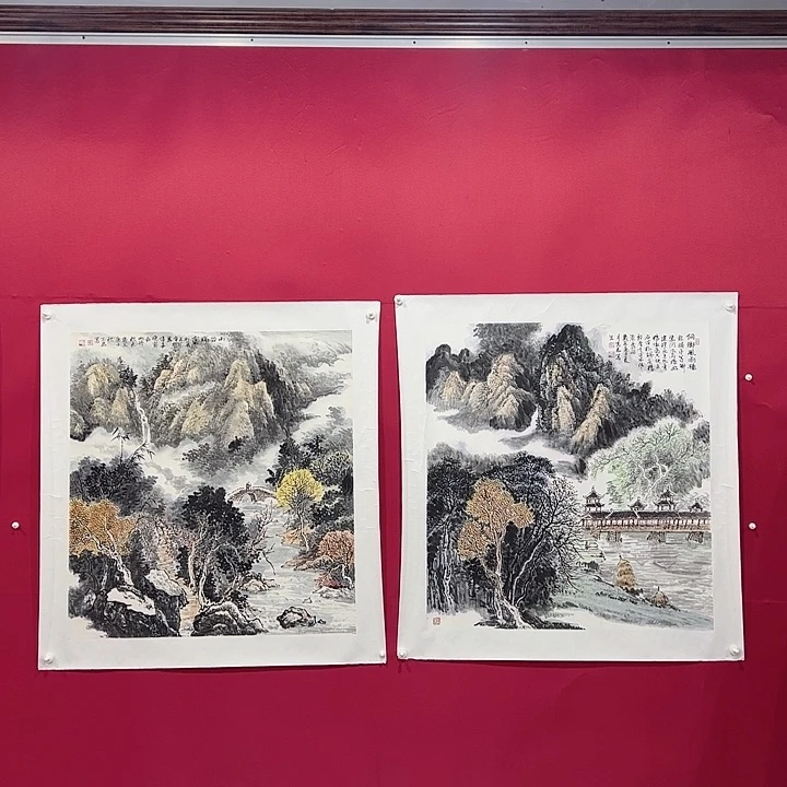 国画水*黄志军六尺斗方