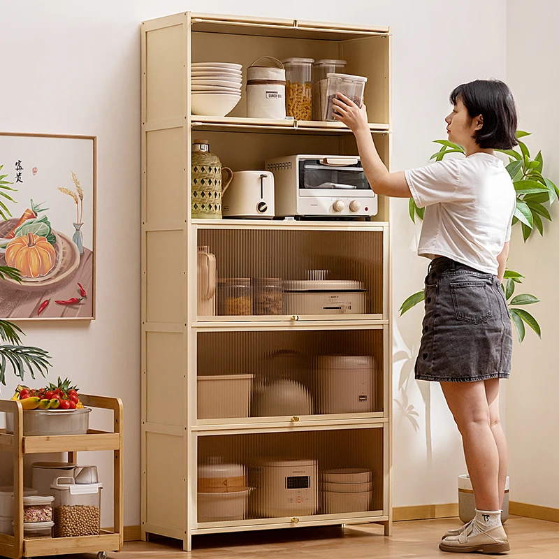 餐边柜子储物柜厨房橱柜置物架茶水边柜酒柜靠墙简约现代客厅家用