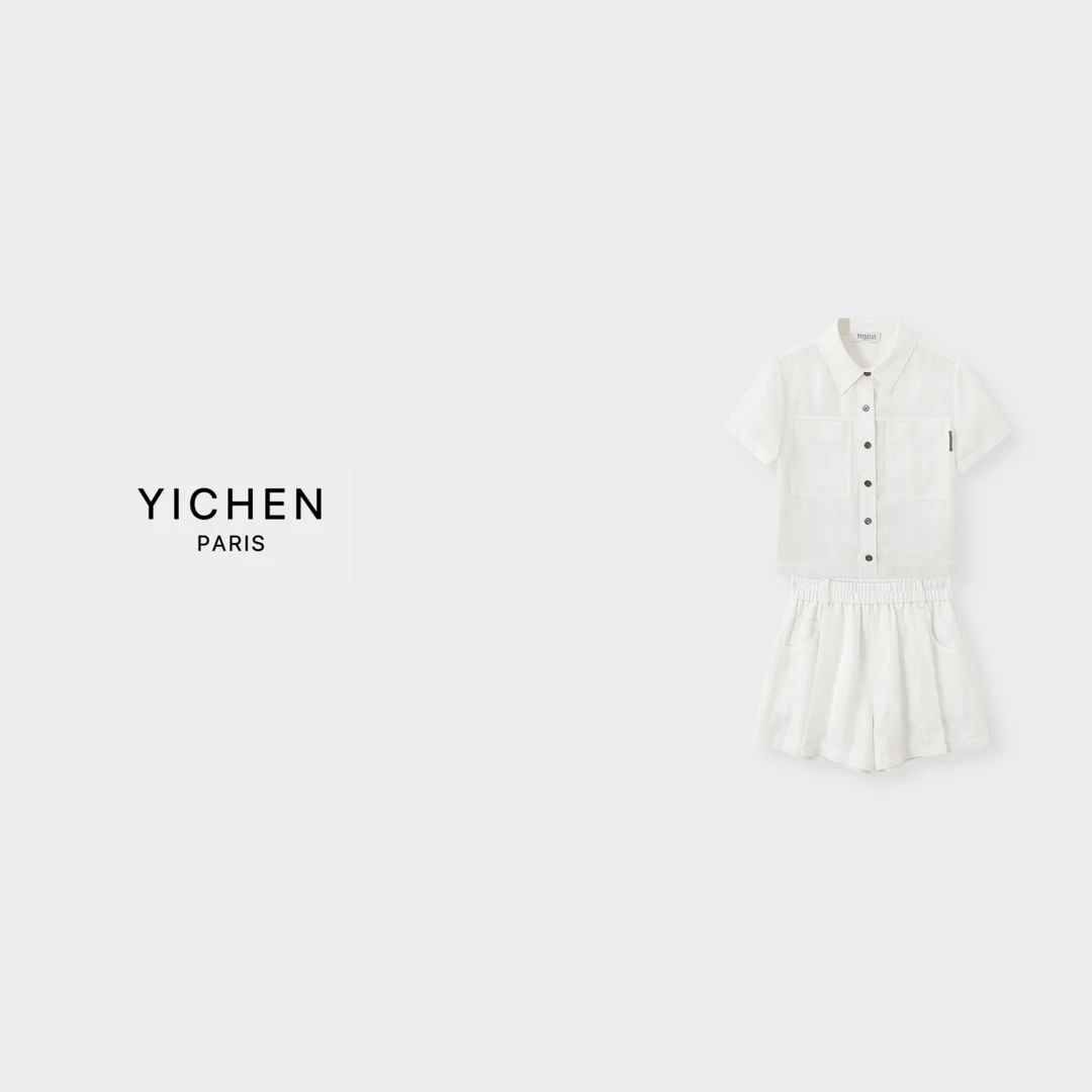 YC 老钱风BC翻领衬衫版型定制亚麻套装-5151