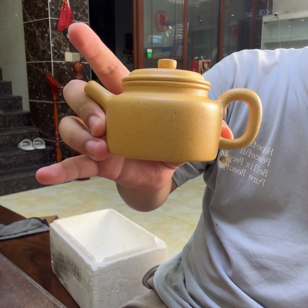 茶壶紫砂德钟 半手工 瑕疵