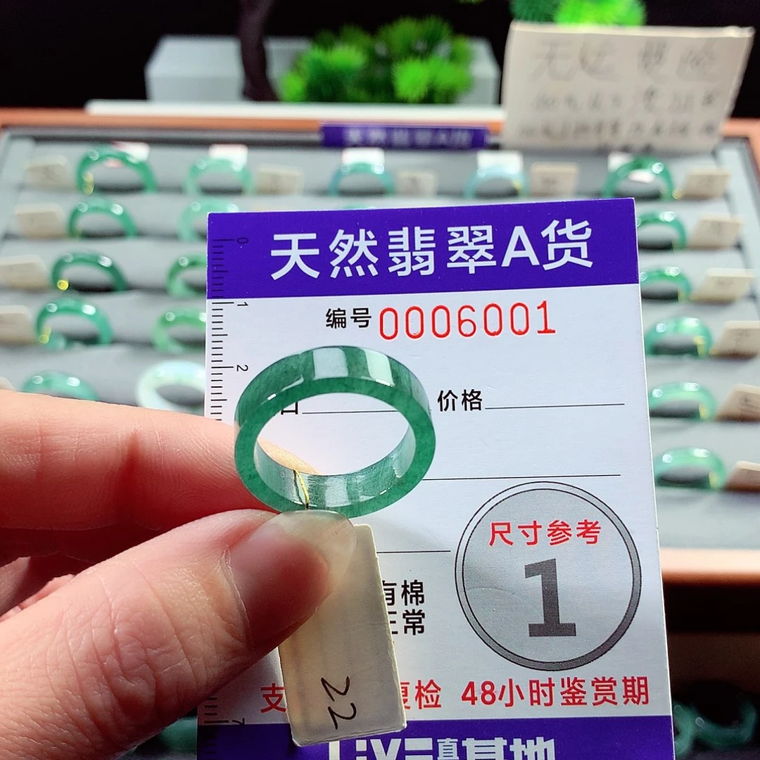 翡翠戒指未镶嵌22号
