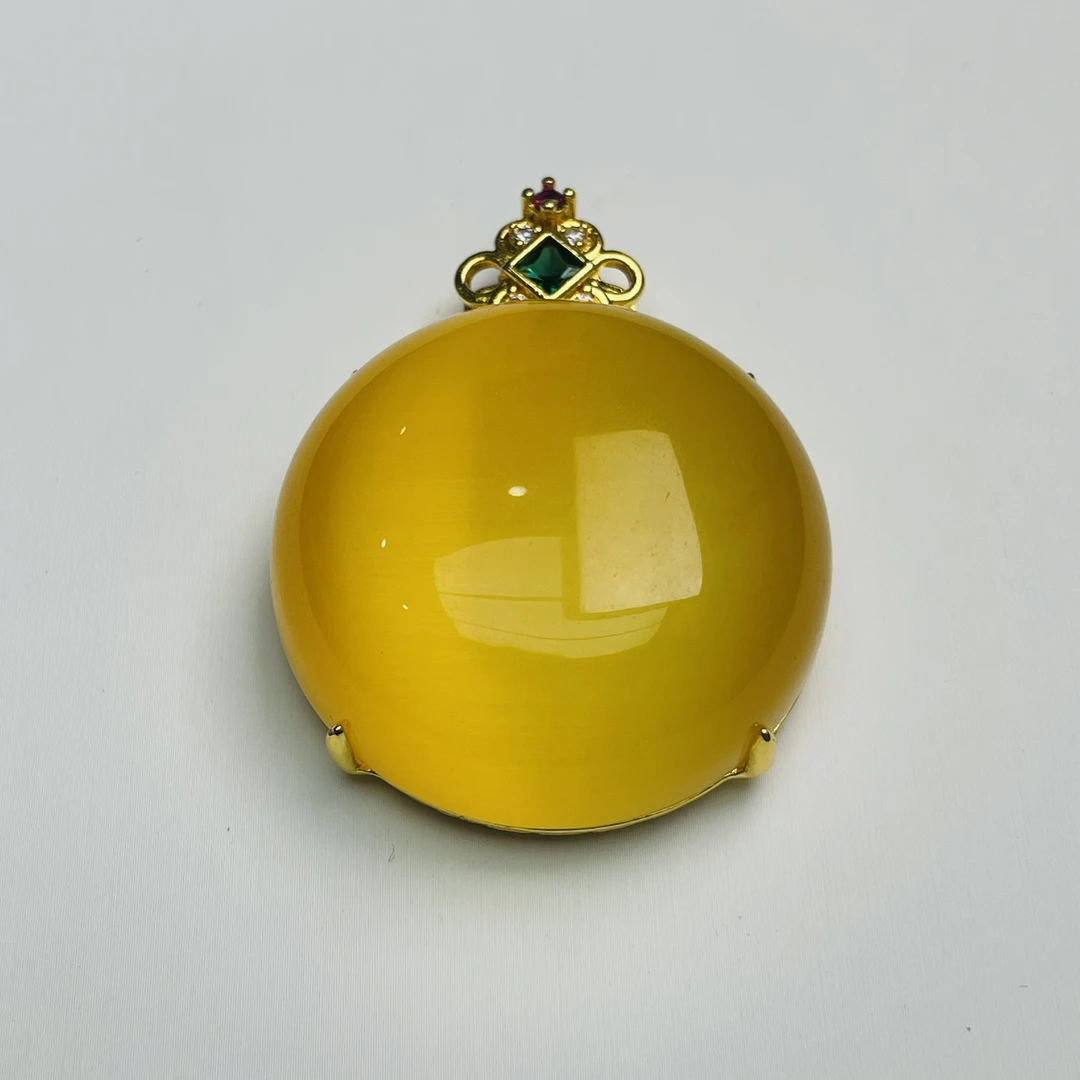 【柒然宝阁】F483-1D黄猫吊坠多样性发一件