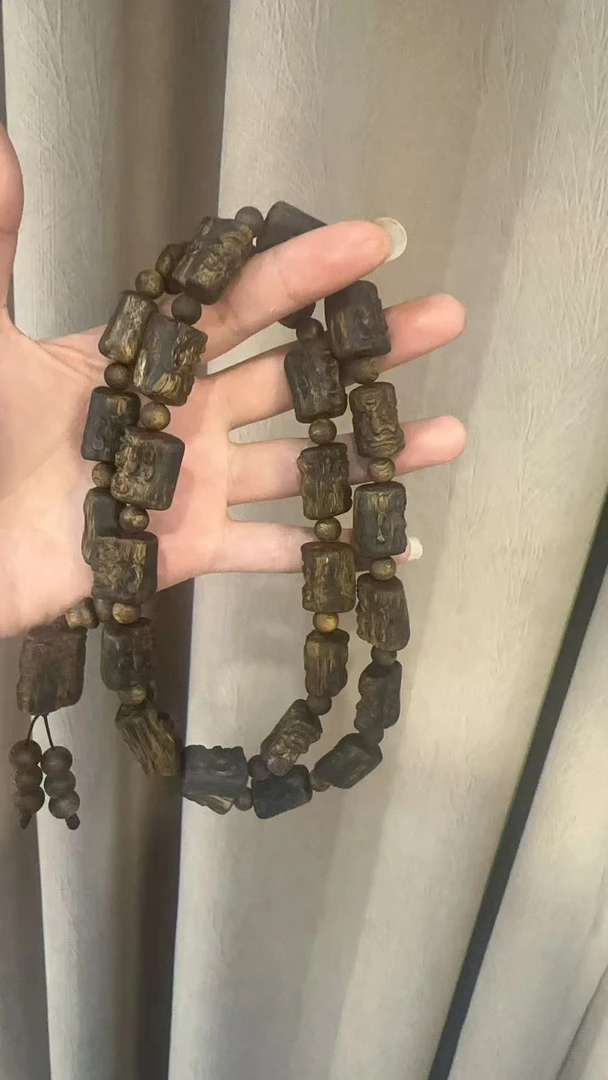 沉香【沉香女儿】沉香手串十八罗汉多圈多样性发一条