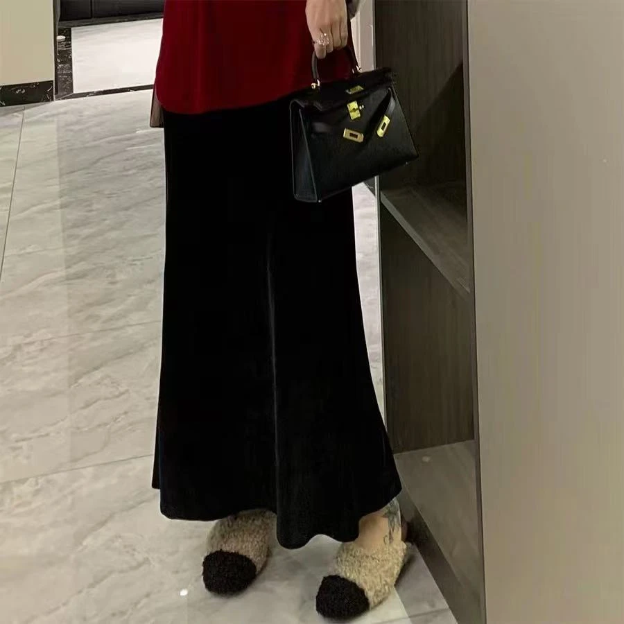 JINTAIYANG【89093】秋冬加绒轻奢半身裙鱼尾裙