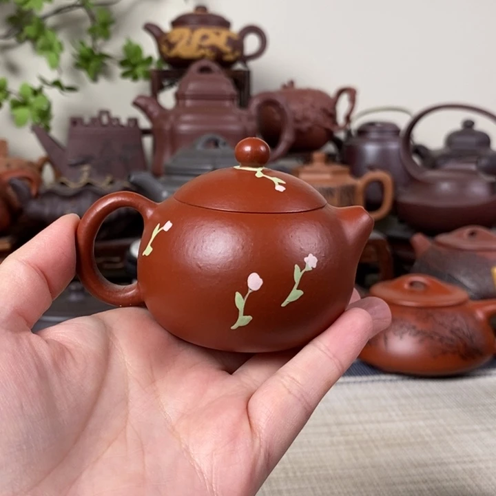 紫砂茶壶 朱泥西施