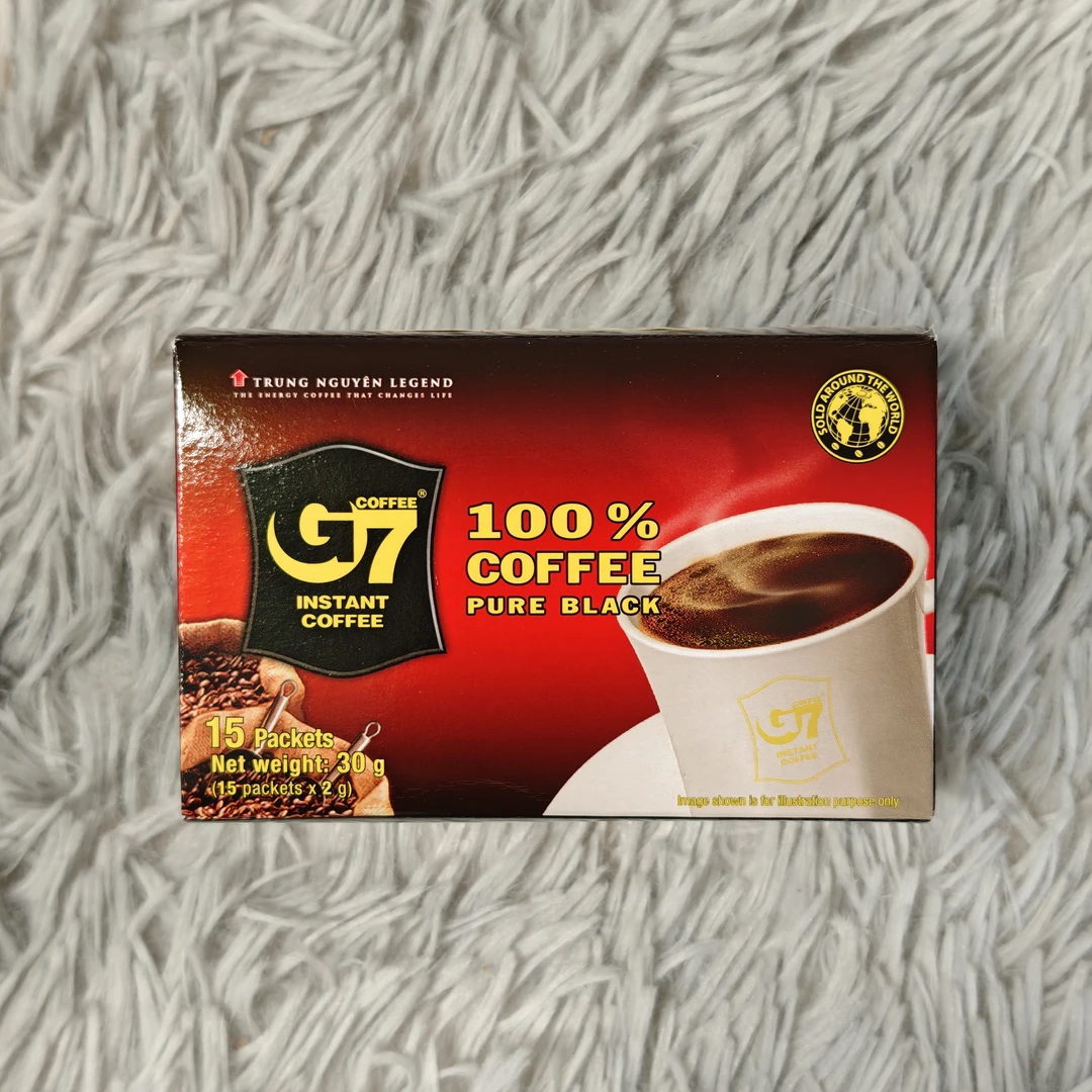 越南进口G7咖啡美式速溶黑咖啡