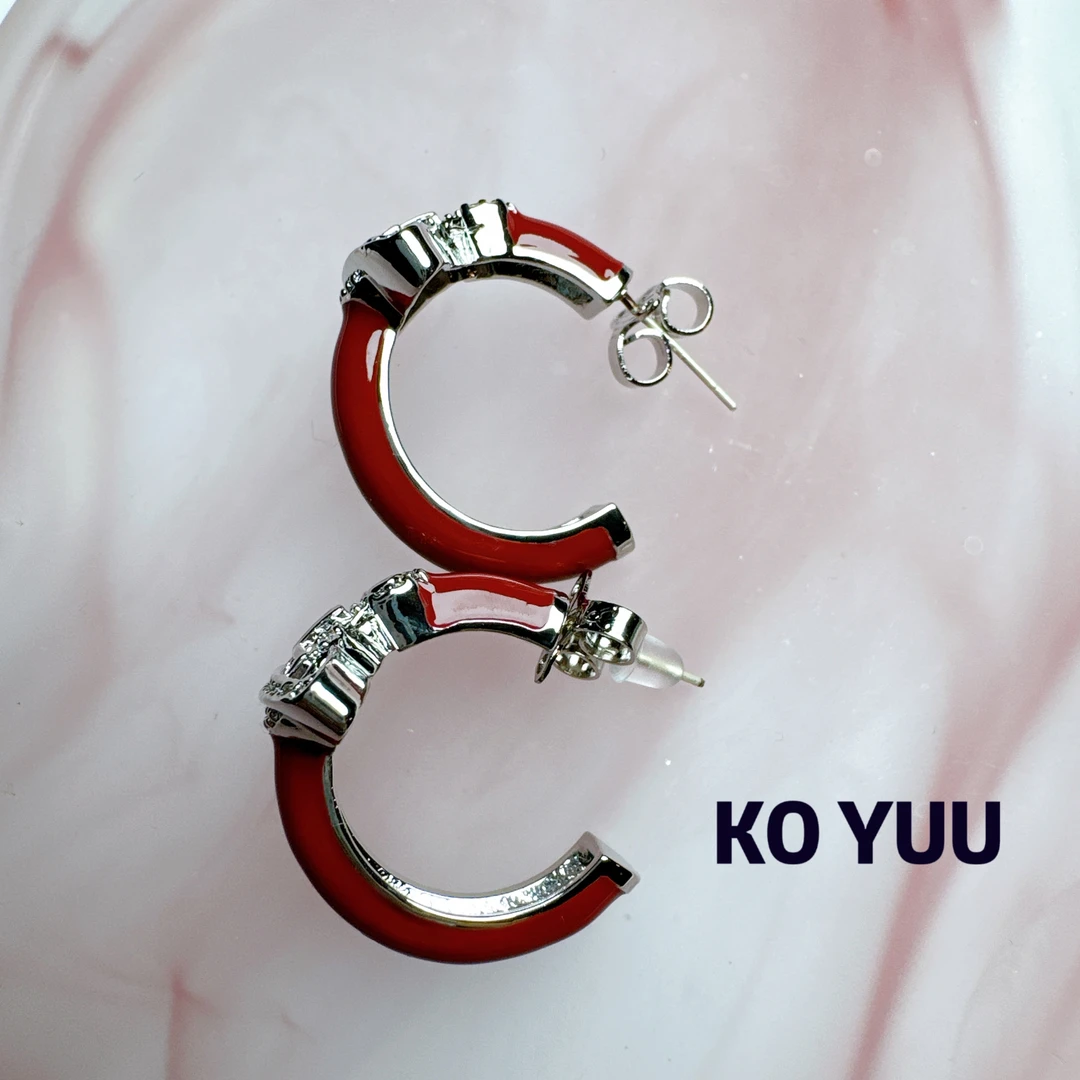 铜合金锆石耳饰 【雨桐高奢饰品】耳环KY00736#2