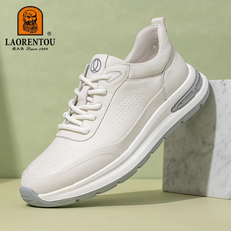 夏软底休闲皮鞋透气舒适夏季休闲鞋手工牛皮皮鞋男士