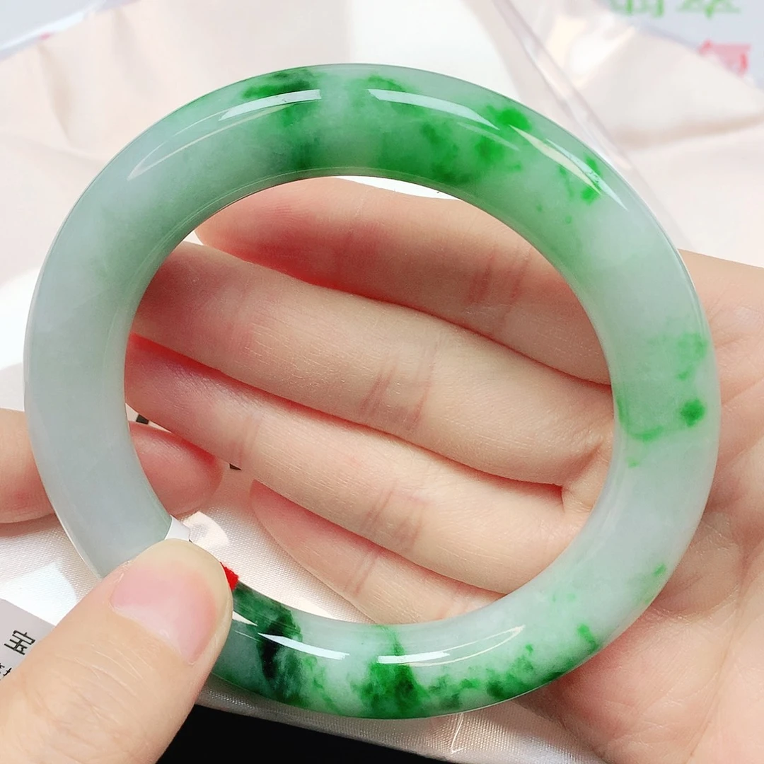 未镶嵌手镯翡翠抖音113，63圈