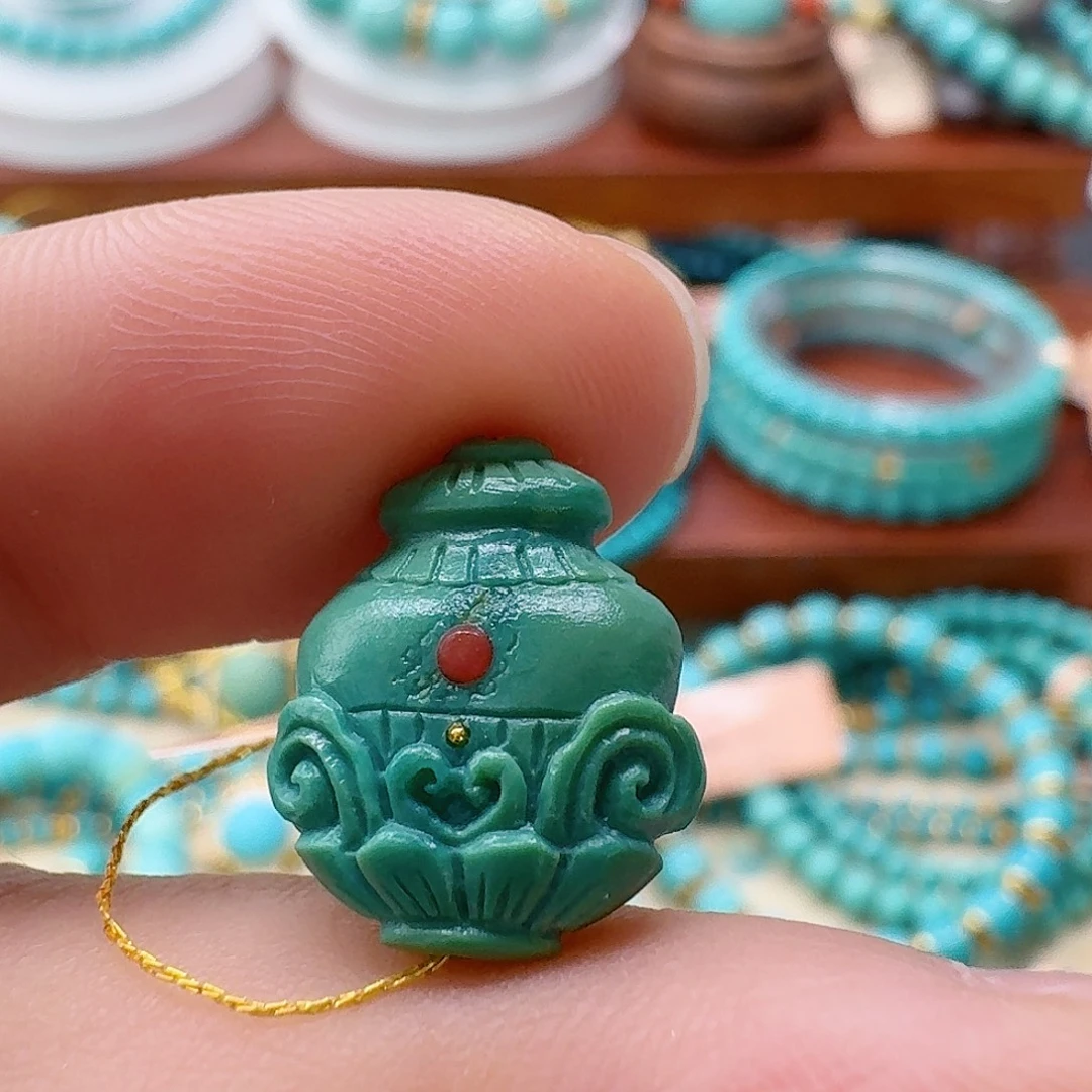 绿松石未镶嵌珠宝半成品