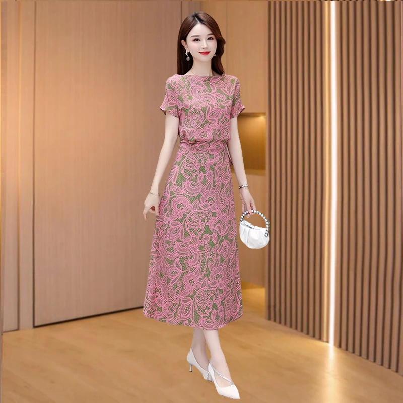 腰裙假两件套装连衣裙2025新款女夏季今年流行爆款轻奢高级感裙子