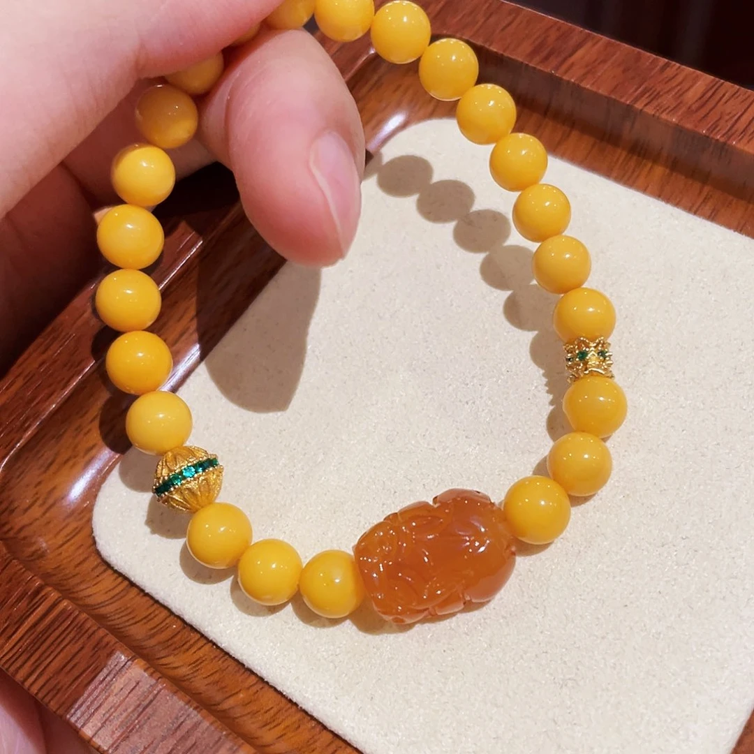 蜜蜡手链未镶嵌手串