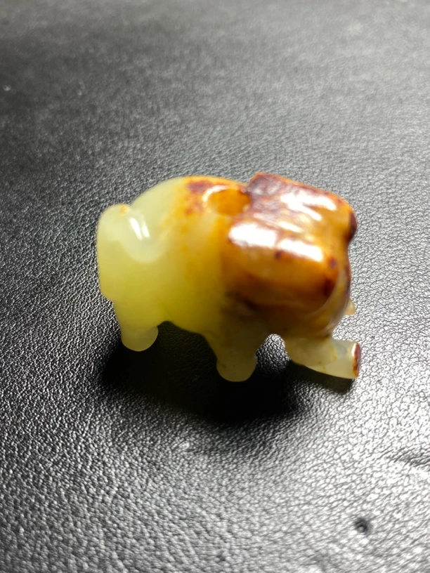 清仓和田玉大象挂件吊坠老玉手工精雕时尚复古个性男女款玉佩摆件