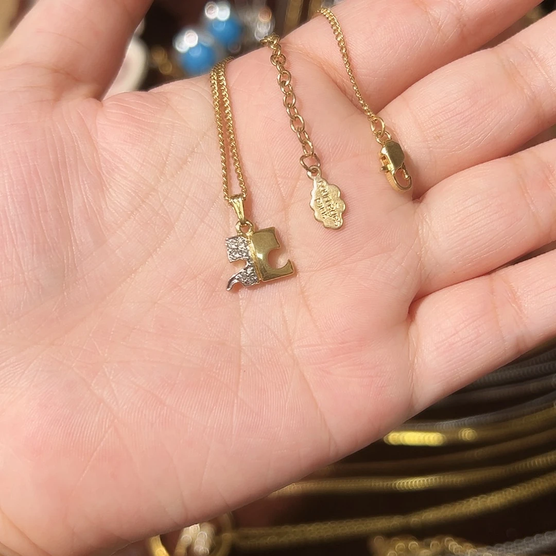 纯铜合成碳硅石项链