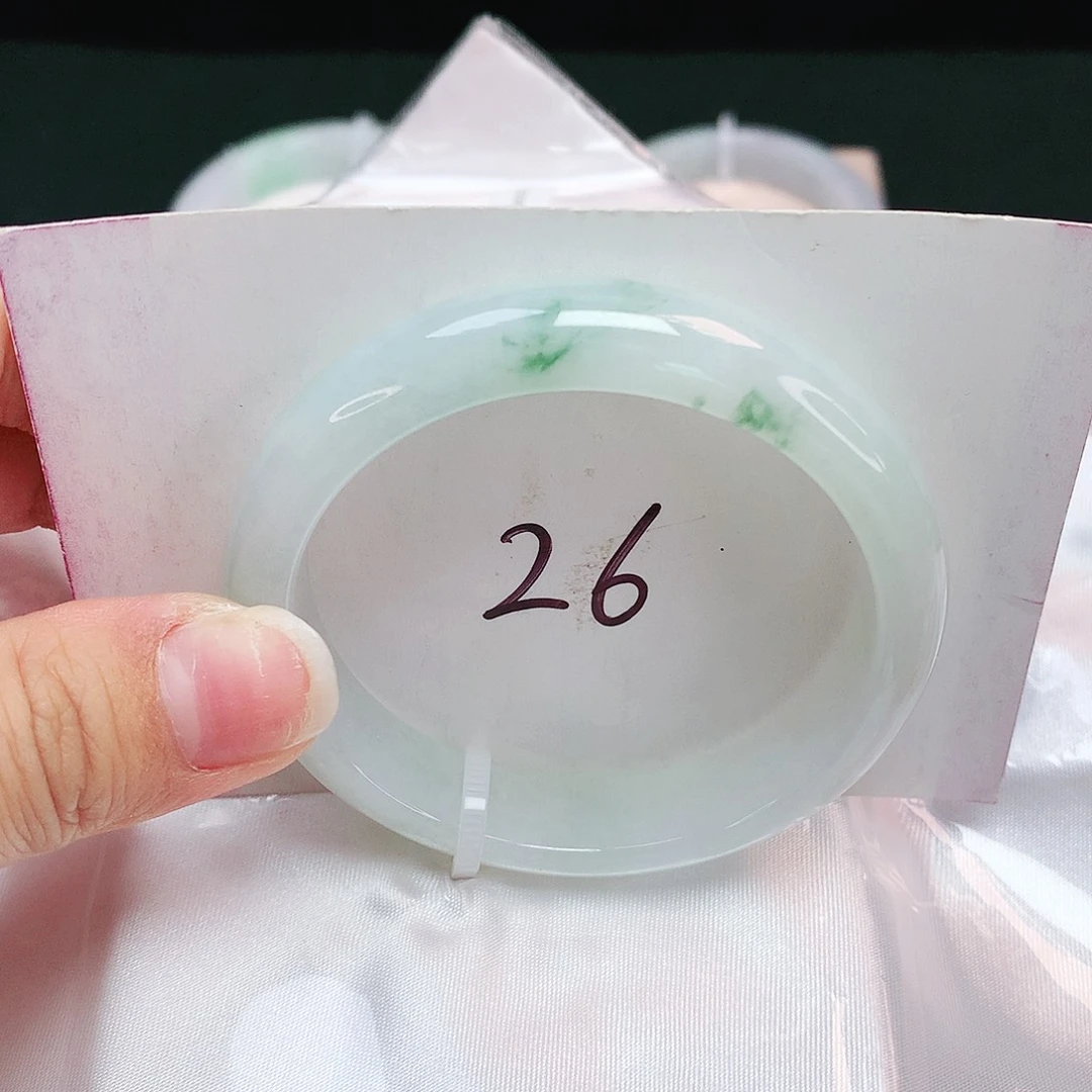 翡翠未镶嵌手镯正圈50.6