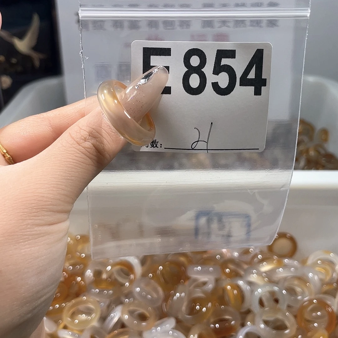 玛瑙/玉髓戒指合金854