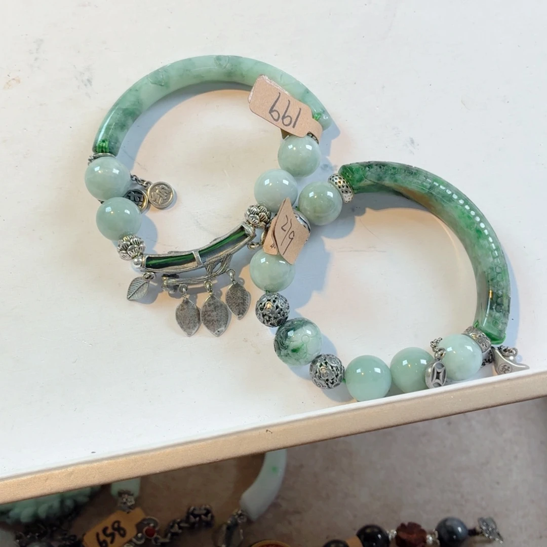 旋***子未镶嵌手链翡翠手串