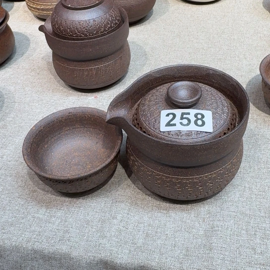 寓***清茶具粗瓷茶具素胎无釉