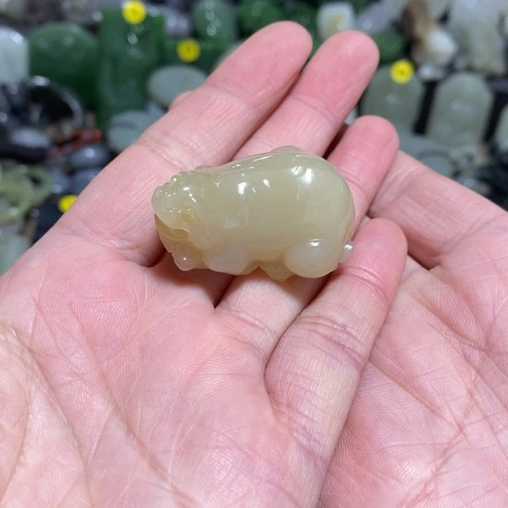 和田玉未镶嵌挂件