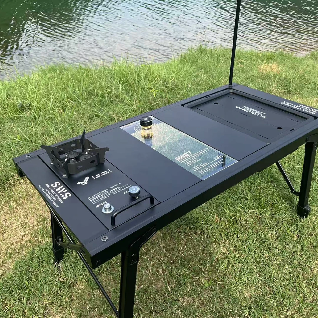 无界露营三单元IGT套餐：桌+0.5猛火炉+0.5亚克力板+茶盘