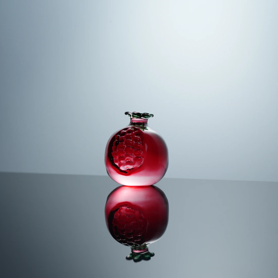 璃湾·多子多福人工手作琉璃石榴小摆件