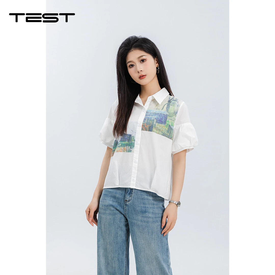 武冈她之蝶25夏上衣  1252076款衬衣上衣