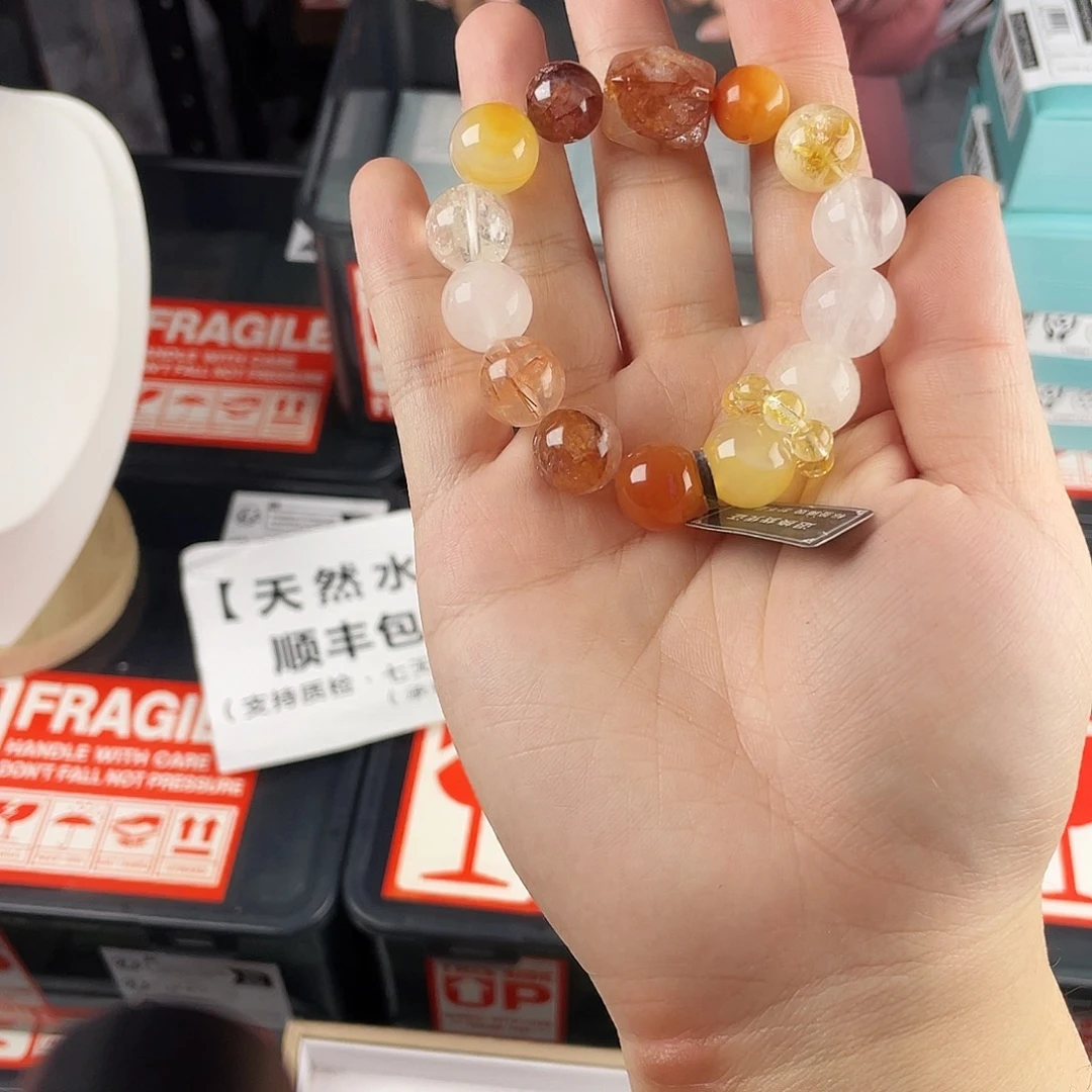 水晶手链银S925镶嵌