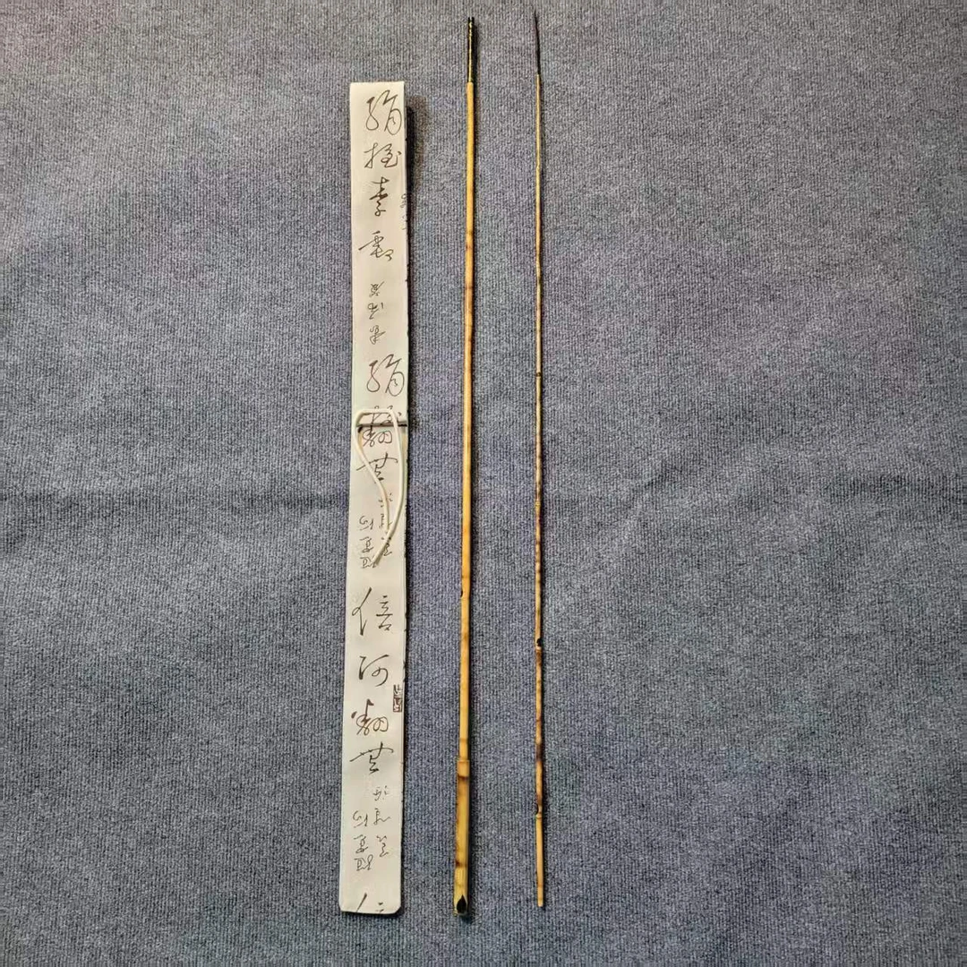 纯手工真竹子大漆并继竿插节鱼竿弹性好手感棒适合溪流休闲垂钓