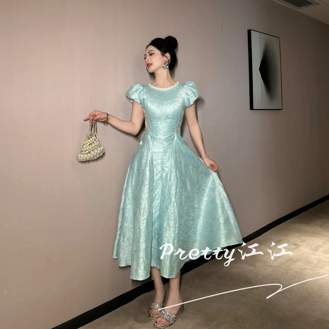 Pretty小众设计师品牌江江定制 赫本风轻奢时尚名媛连衣裙45148