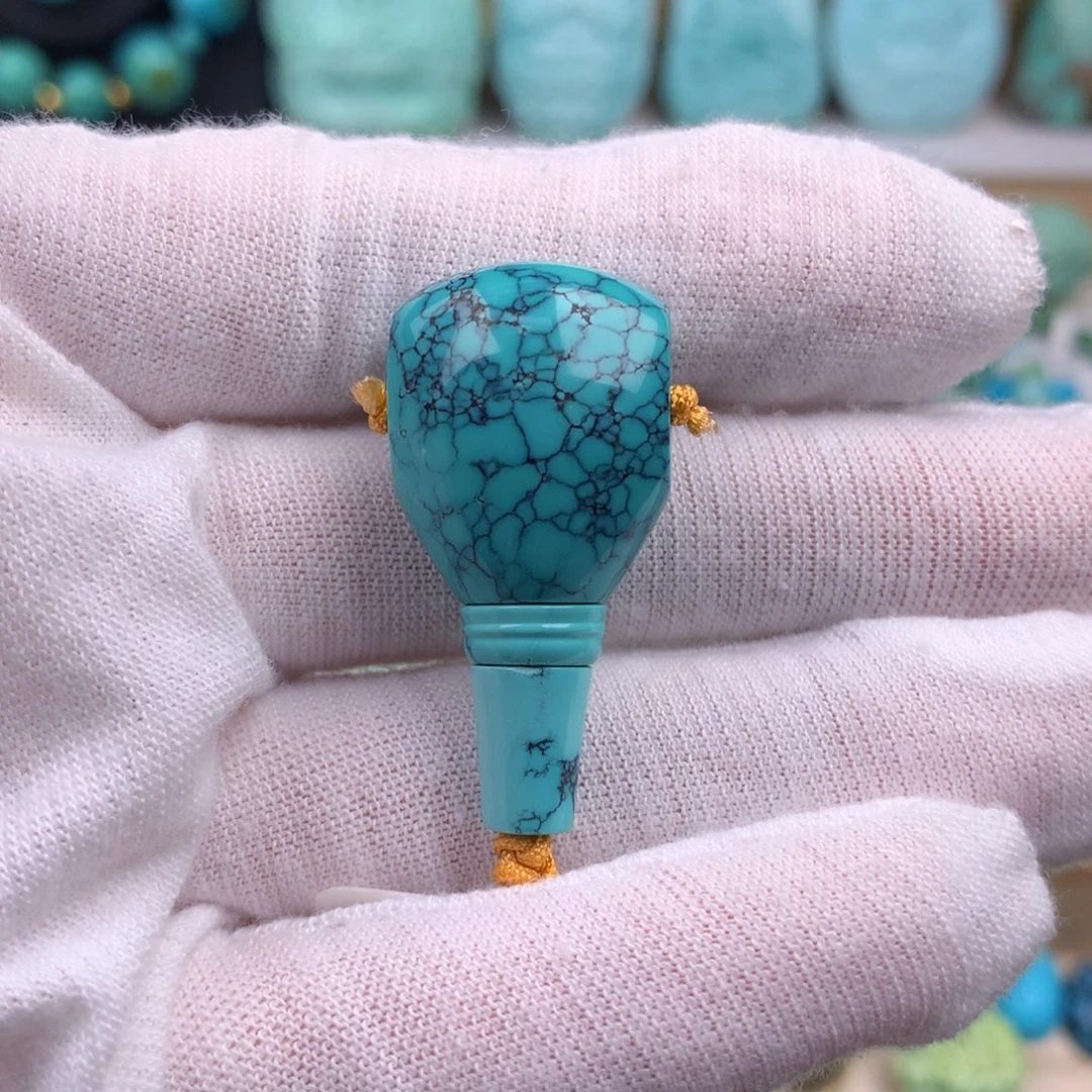 未镶嵌绿松石珠宝奇石17.3mm